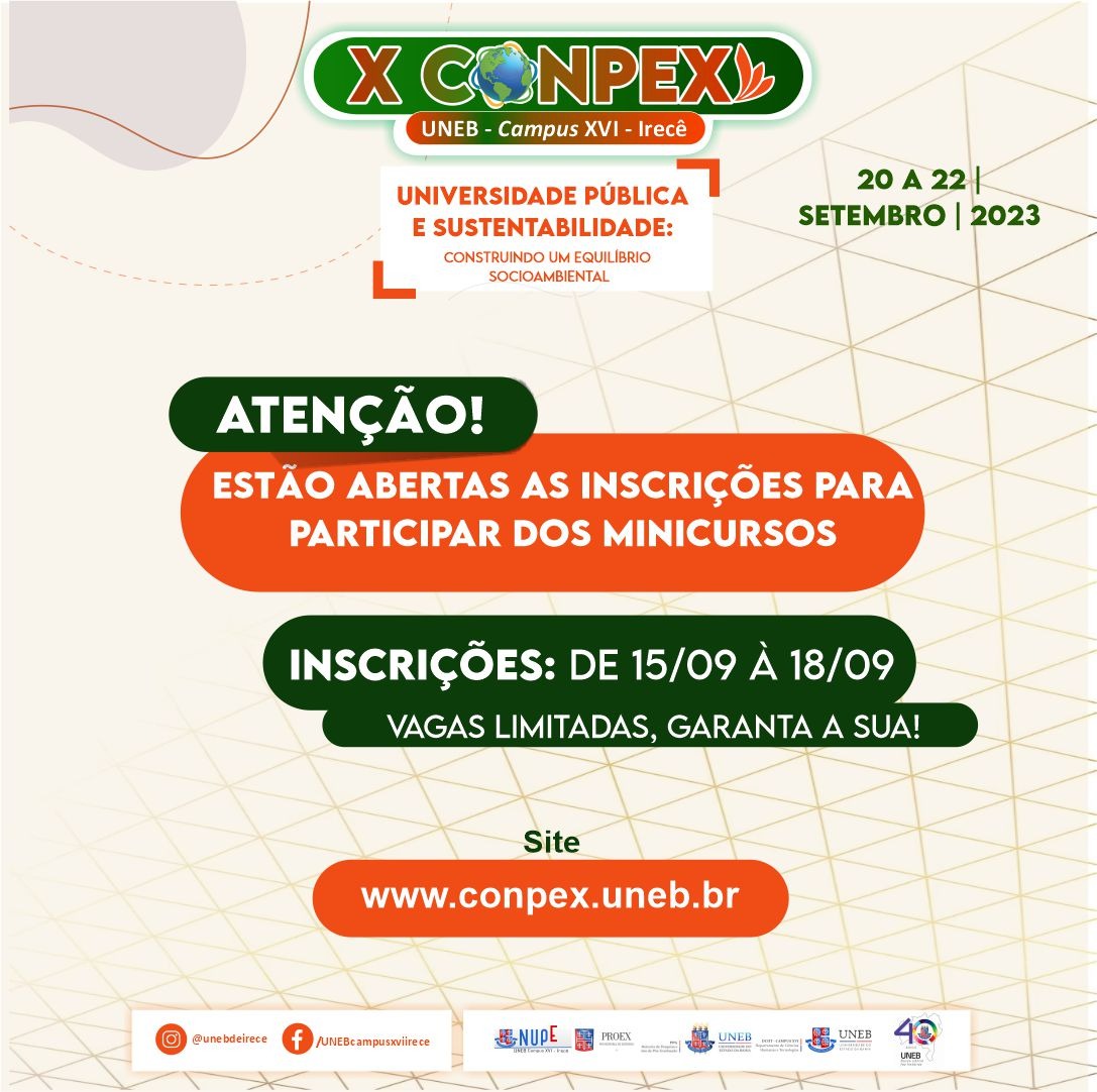 Inscrições minicurso