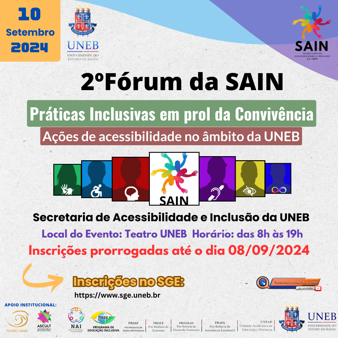 2º Fórum da SAIN - PRORROGAÇÃO