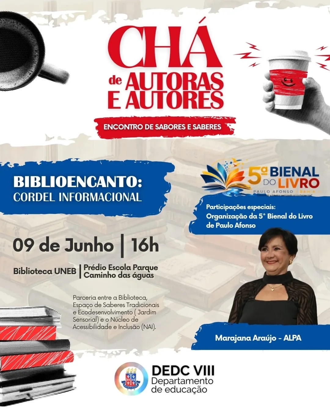 CHÁ DE AUTORAS E AUTORES
