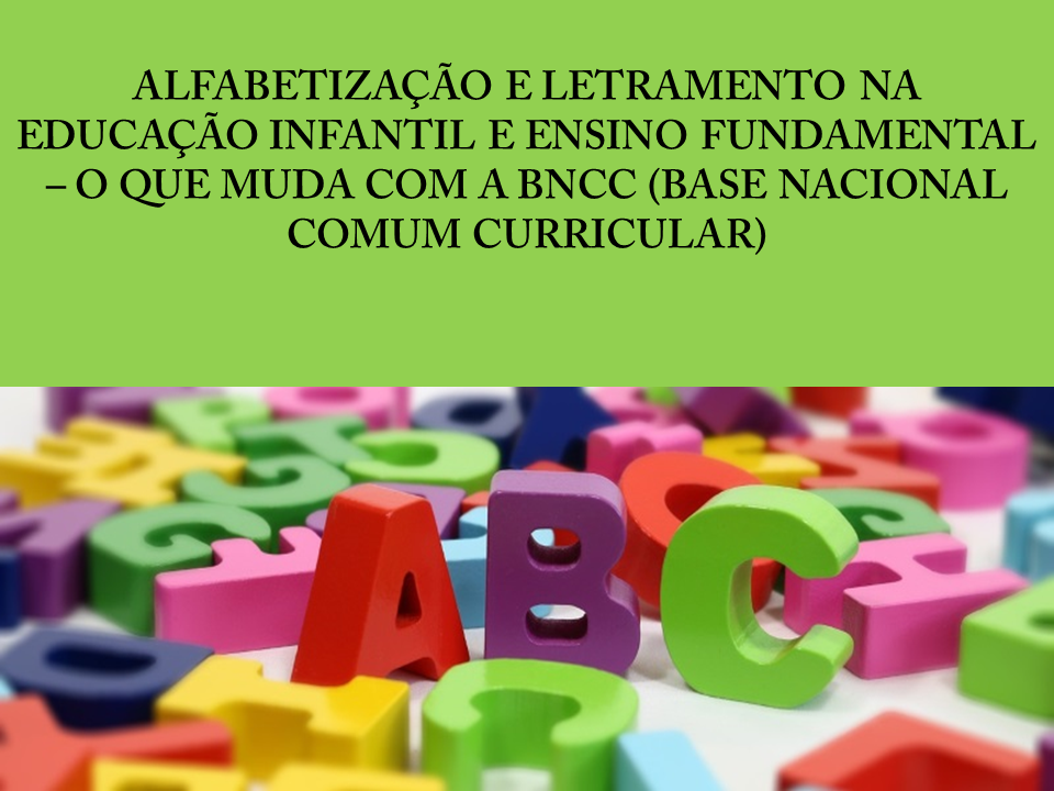 ALFABETIZAÇÃO E LETRAMENTO